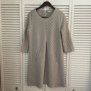 Tyler Boe Dress. Grey and White. Size Large.